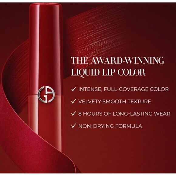 Giorgio Armani Lip Maestro Velvet Liquid Lipstick….#206 Cedar…NIB - Picture 4 of 5